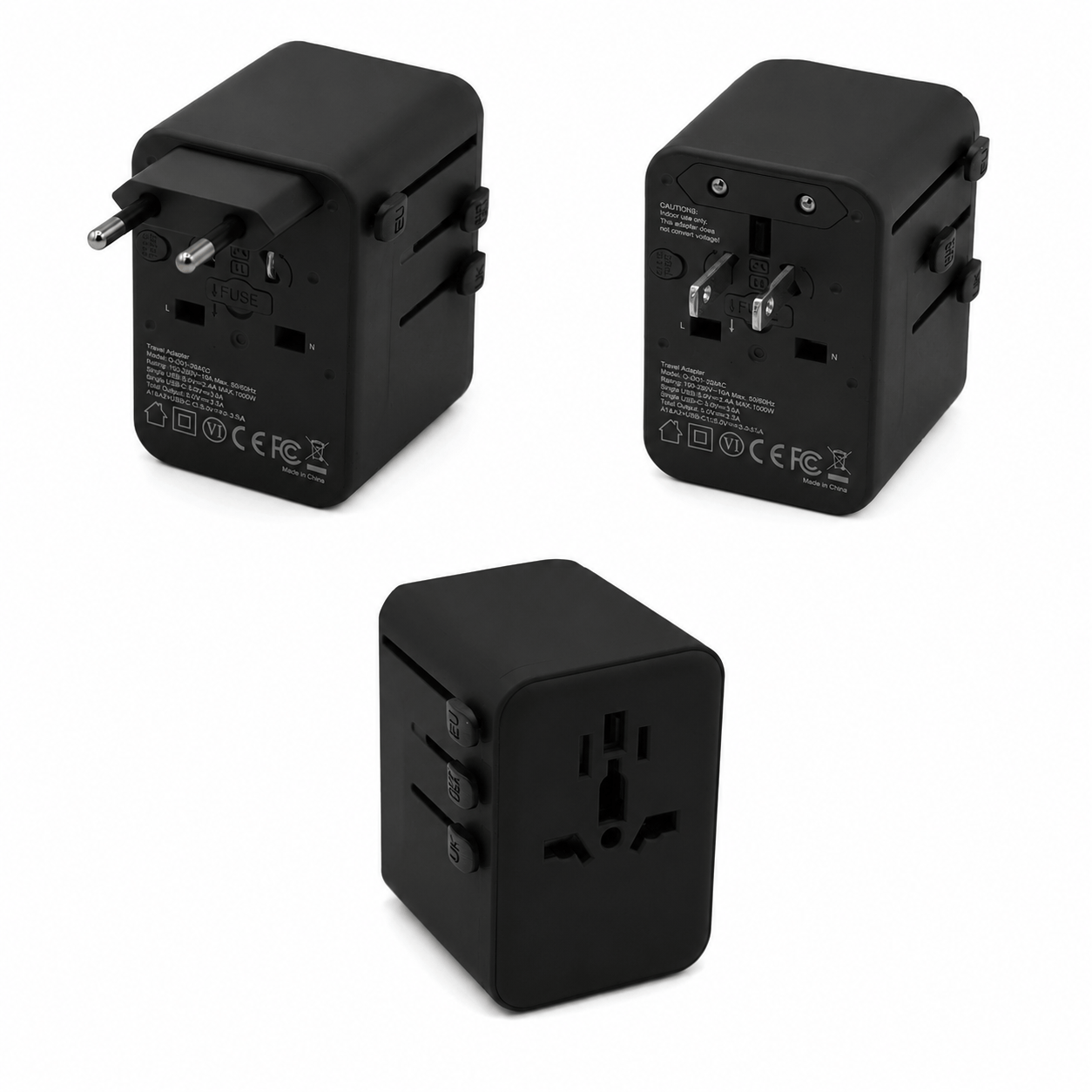 Kolumbus Weltreisestecker 4-in-1