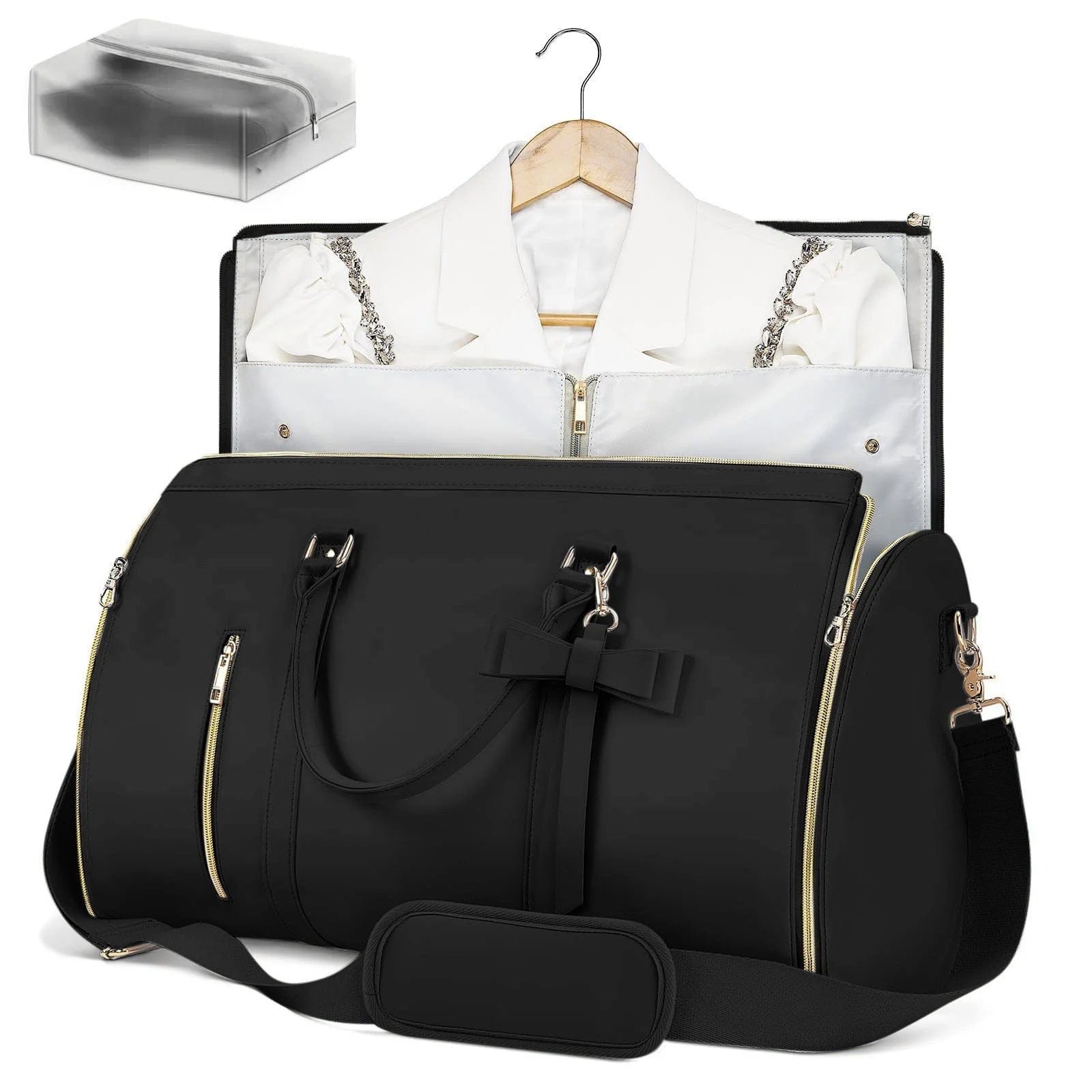 Reisetasche mit Anzugtasche und Trolley-Lasche