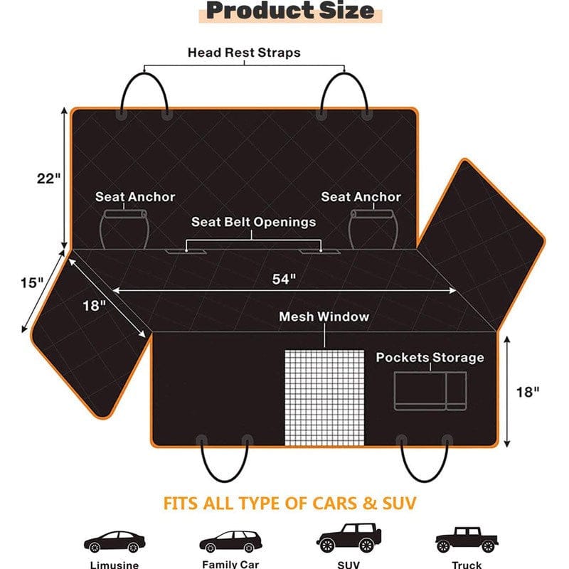 Auto Hundedecke Deluxe – 205x147cm